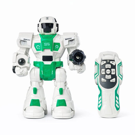 Robot interactiv cu telecomandă, funcții multiple, lumini și sunete, plastic