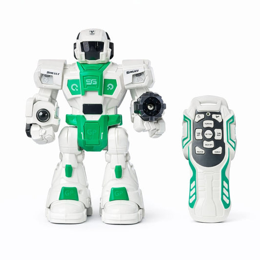 Robot interactiv cu telecomandă, funcții multiple, lumini și sunete, plastic