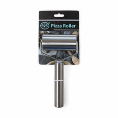Rola pentru aluat si pizza inox, rulou presare aluat cu maner metalic
