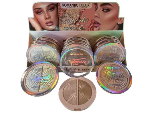 Romantic Color - Kit Blush 2 Nuante Machiaj Profesional pentru Un Look Fresh si Natural