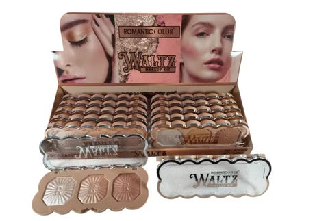 Romantic Color Waltz , Kit Machiaj cu 3 Culori Blush Fard de Obraji Pigmentat Catifelat