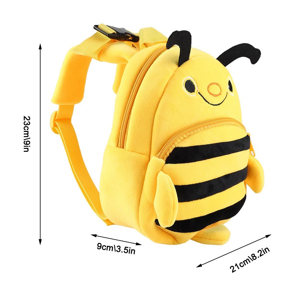 Rucsac plus copii model albina, 23x21 cm, moale si usor, ideal pentru gradinita (95 caractere)