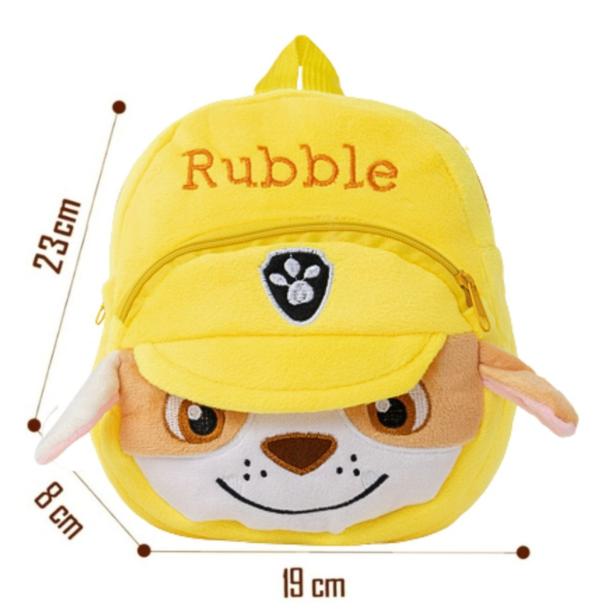 Rucsac Plus Rubble 23x19CM , Ghiozdan Patrol pentru Copii, Super Moale