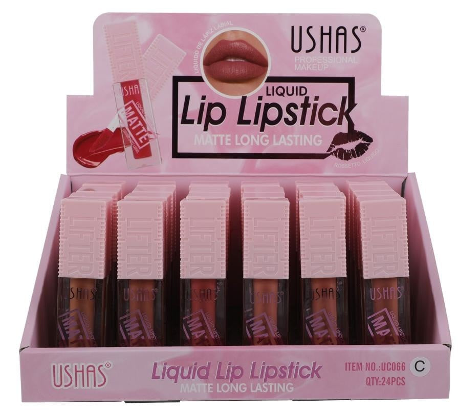 Ruj Lichid Mat USHAS Long-Lasting 4.7g , Culoare Intensa si Rezistenta Indelungata