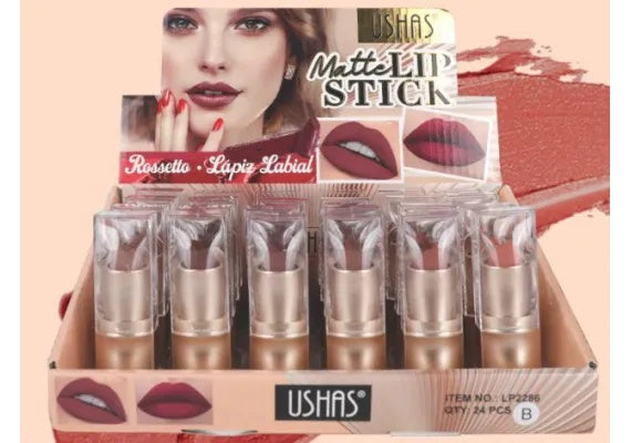 Ruj Matte USHAS Rossetto 3.8g , Culoare Intense si Finisaj Mat de Lunga Durata