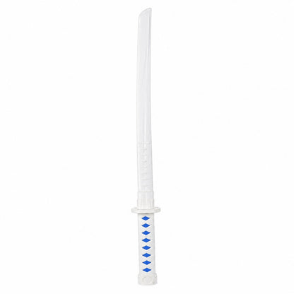 Sabie cu teacă și lumini LED, cu detalii albastre, 67 cm – sabie de jucărie din plastic