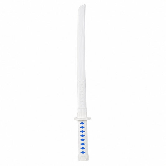 Sabie cu teacă și lumini LED, cu detalii albastre, 67 cm – sabie de jucărie din plastic