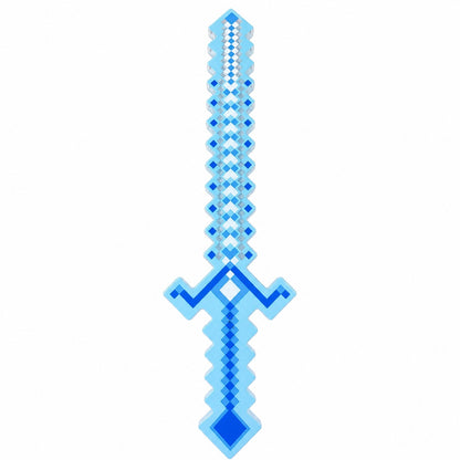 Sabie de jucărie albastra , cu lumini , 54 cm – sabie din plastic pentru copii