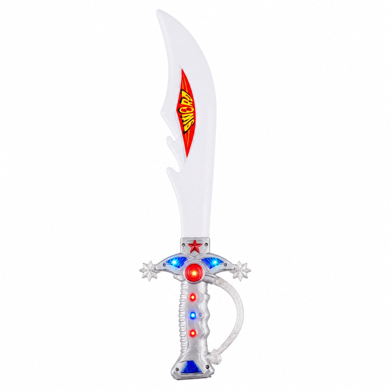 Sabie de jucărie cu lumini LED, 55 cm – sabie din plastic pentru copii, efecte luminoase