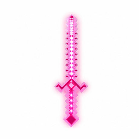 Sabie de jucărie roz, cu lumini , 54 cm – sabie din plastic pentru copii