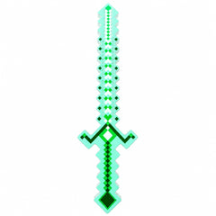 Sabie de jucărie verde, cu lumini , 54 cm – sabie din plastic pentru copii