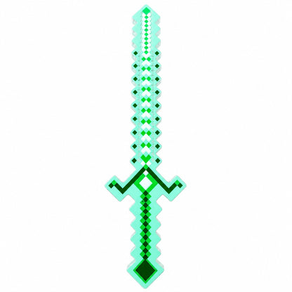 Sabie de jucărie verde, cu lumini , 54 cm – sabie din plastic pentru copii
