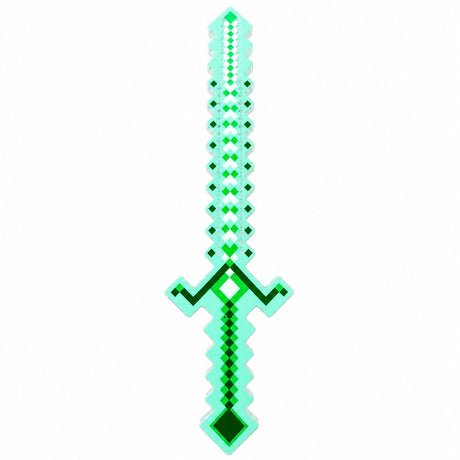 Sabie de jucărie verde, cu lumini , 54 cm – sabie din plastic pentru copii