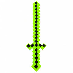 Sabie de jucărie verde, cu lumini , 62 cm – sabie din plastic pentru copii