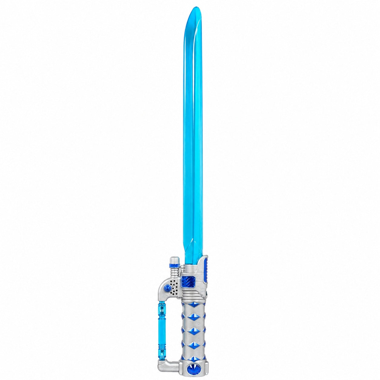 Sabie laser de jucărie albastră cu lumini LED, 65 cm – sabie din plastic pentru copii