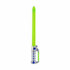 Sabie laser de jucărie verde cu lumini LED, 65 cm – sabie din plastic pentru copii