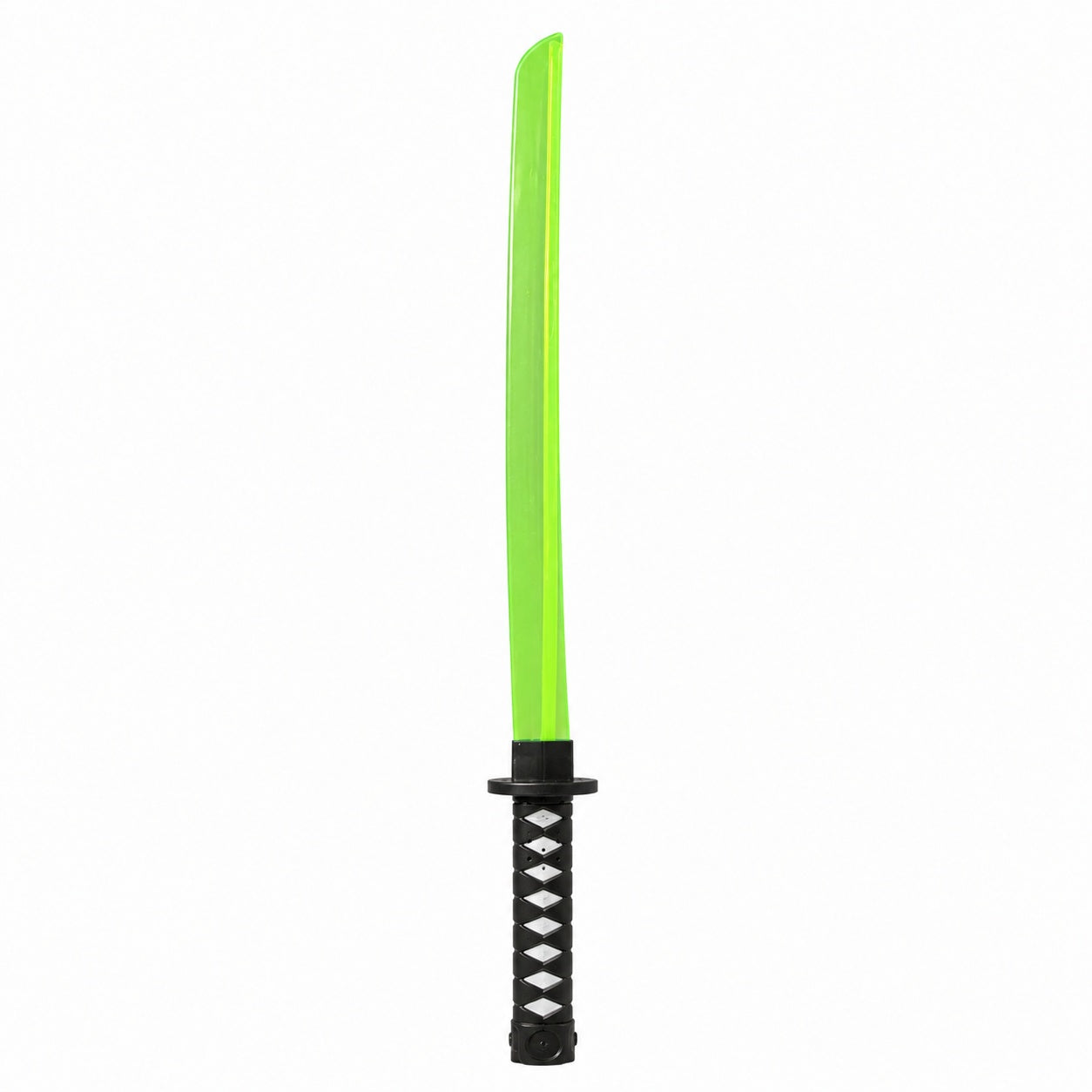 Sabie verde cu teacă și lumini LED, 67 cm – sabie de jucărie din plastic pentru copii