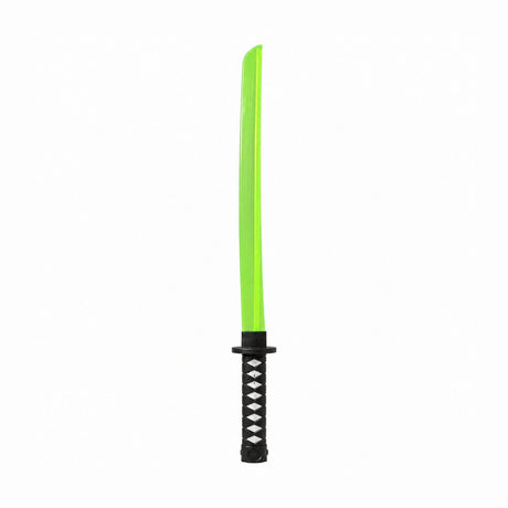 Sabie verde cu teacă și lumini LED, 67 cm – sabie de jucărie din plastic pentru copii