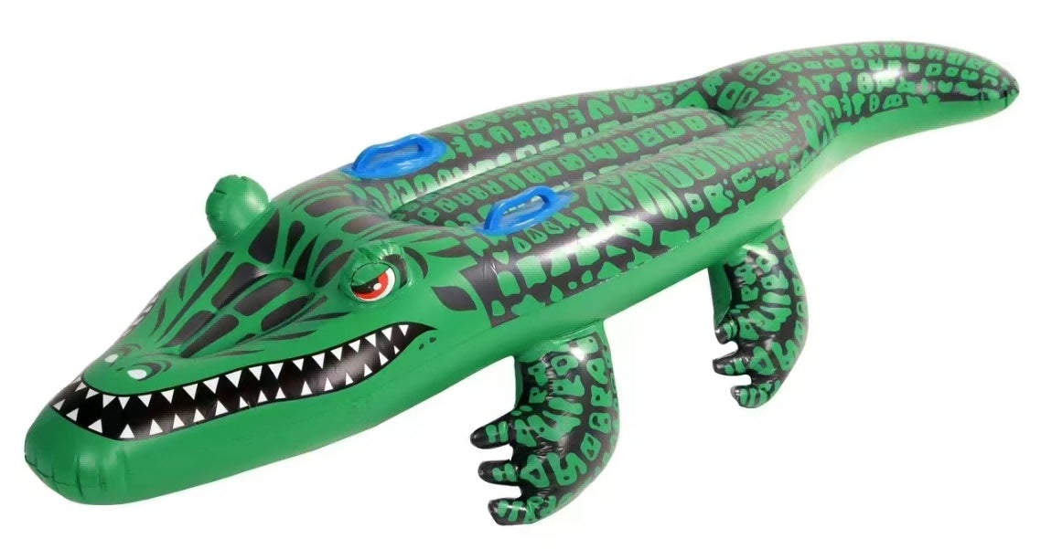 Saltea gonflabilă crocodil, verde, 170x90 cm