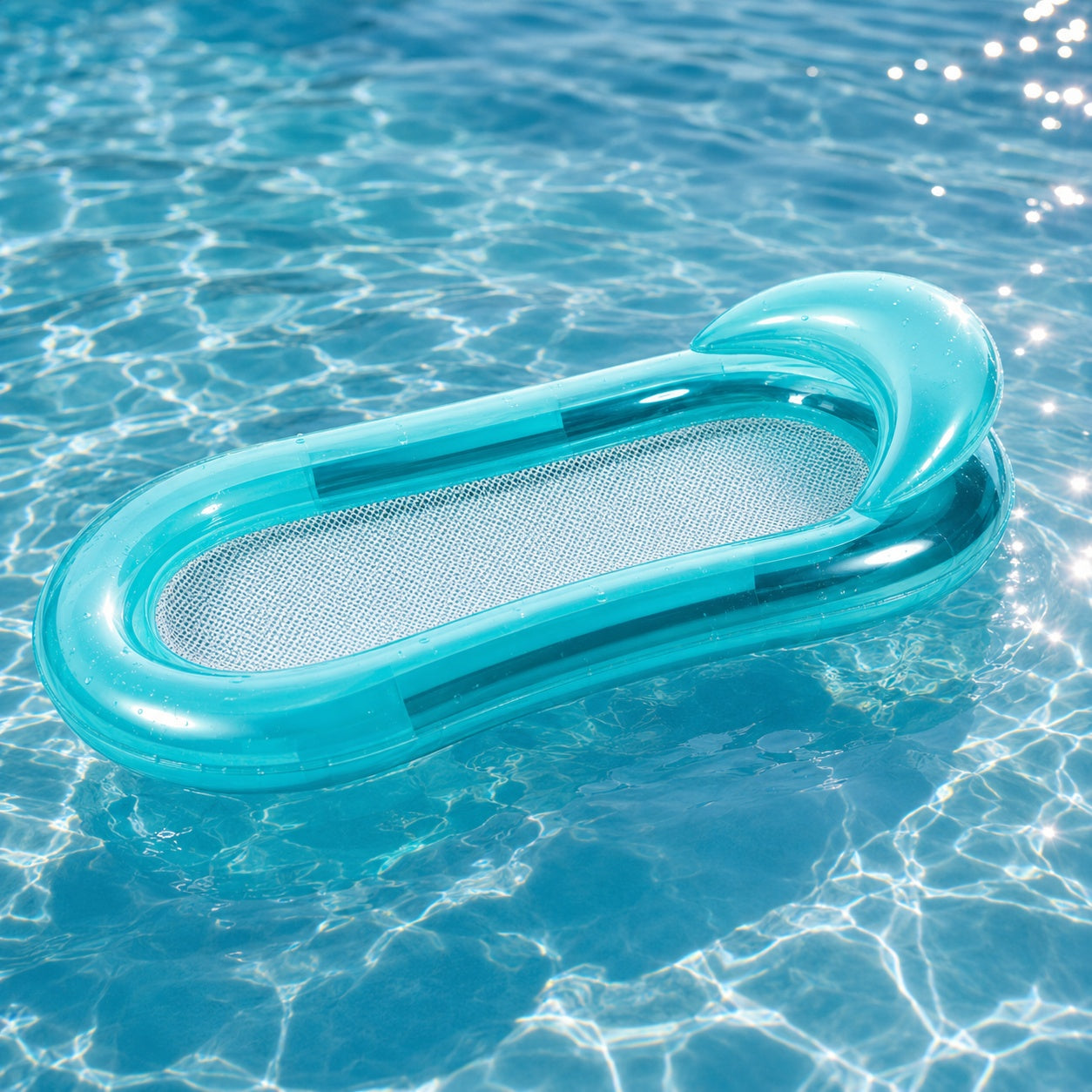 Saltea Gonflabila pentru Apa Albastra, 155x84cm, PVC Rezistent