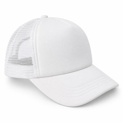 Sapca alba reglabila cu plasa, unisex, confortabila