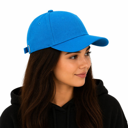 Sapca albastru neon reglabila unisex, stil casual