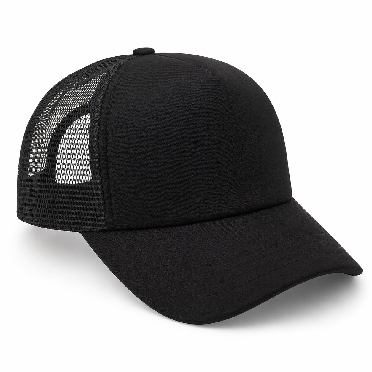 Sapca neagra reglabila cu plasa, unisex, confortabila