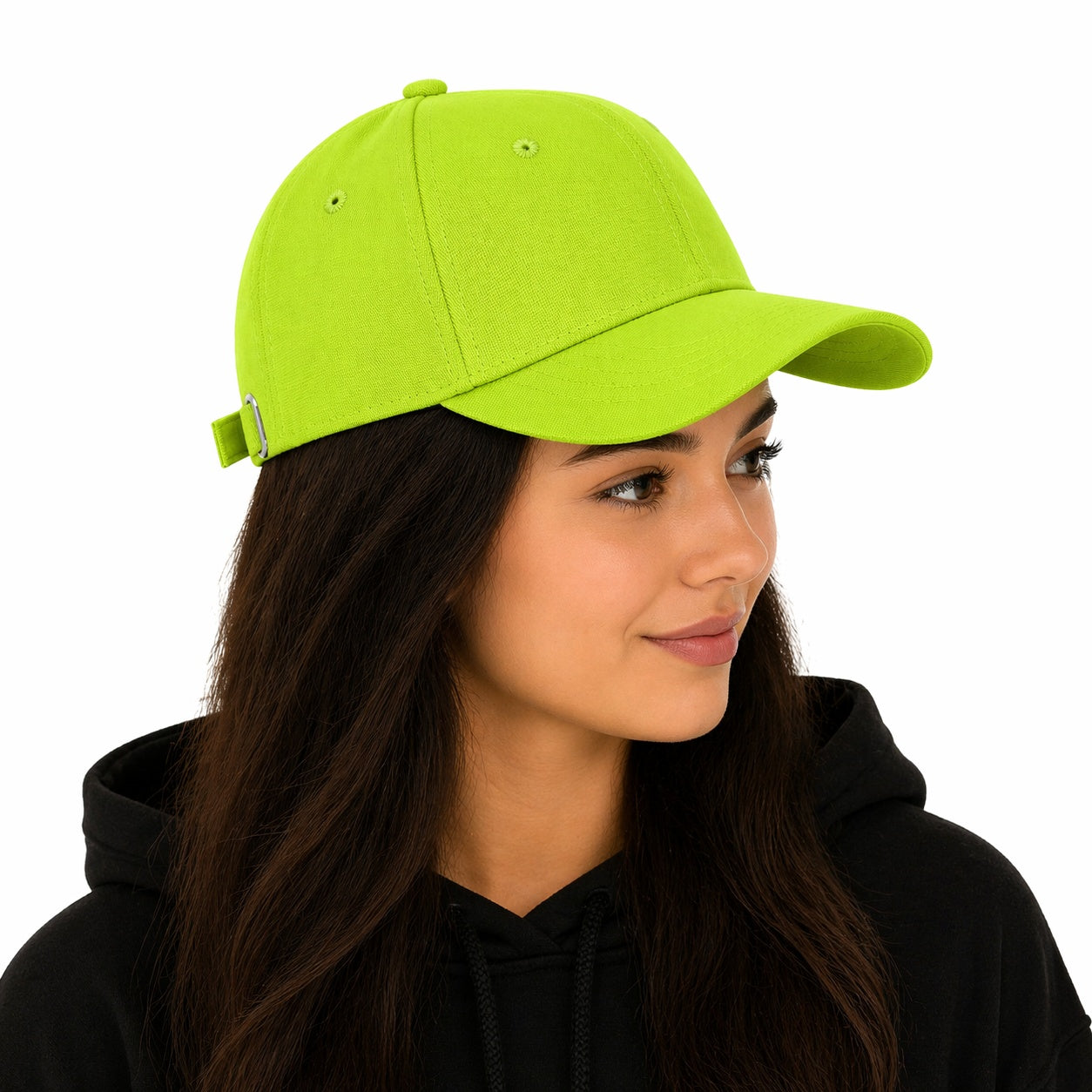 Sapca verde neon reglabila unisex, stil casual