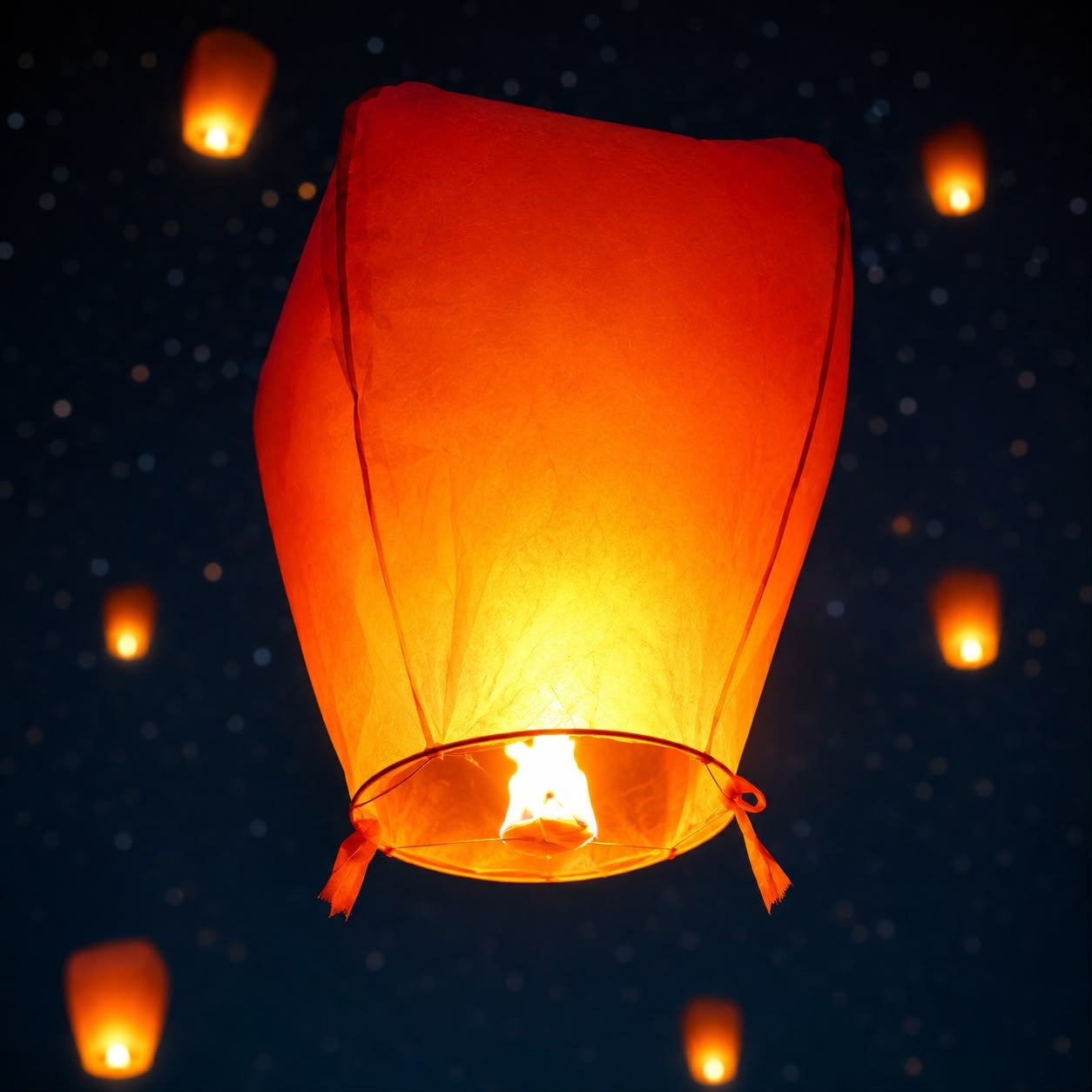 Set 10 Lampioane Zburătoare Sky Lantern, 100% Biodegradabile, pentru Nunți, Petreceri și Evenimente