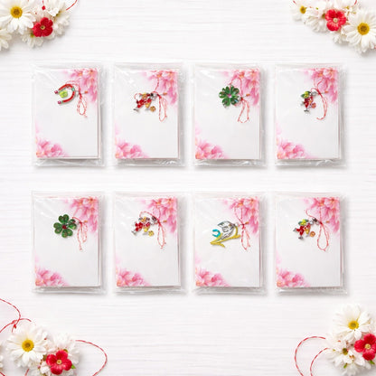 Set 100 de martisoare modele combinate, ambalaj individual elegant, 9x5cm