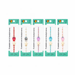 Set 12 Brățări cu Pandantiv Peștișor și Stea de Mare, Reglabile, Multicolore