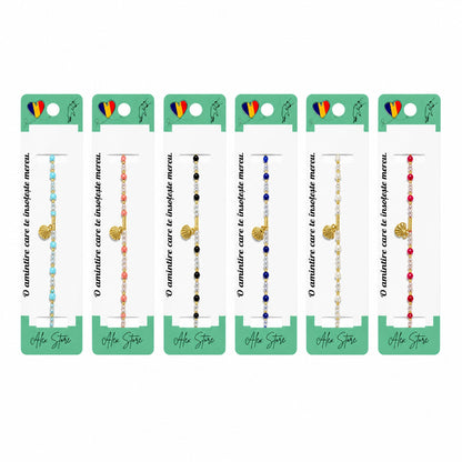 Set 12 Brățări cu Pandantiv Scoică, Reglabile, Multicolore, Stil Marin Elegant