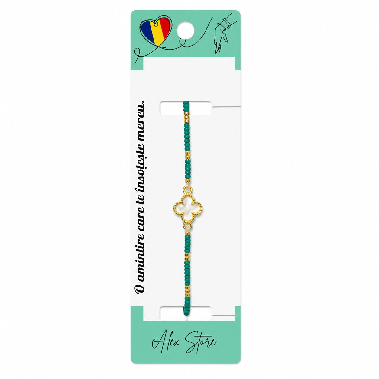 Set 12 Brățări cu Pandantiv Trifoi, Reglabile, Multicolore, Elegante și Delicate