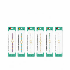 Set 12 Brățări cu Pandantiv Trifoi, Reglabile, Multicolore, Elegante și Delicate