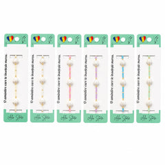 Set 12 Brățări cu Pandantive Scoici Sidefate, Reglabile, Multicolore, Stil Elegant de Vară