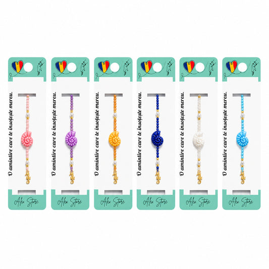 Set 12 Brățări cu Scoică, Reglabile, Multicolore, cu Mărgele Decorative , Diverse culori