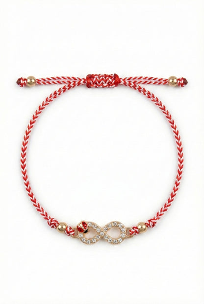 Set 12 bratari Martisor reglabile, Infinit cu gargarita, Cadou 1 Martie