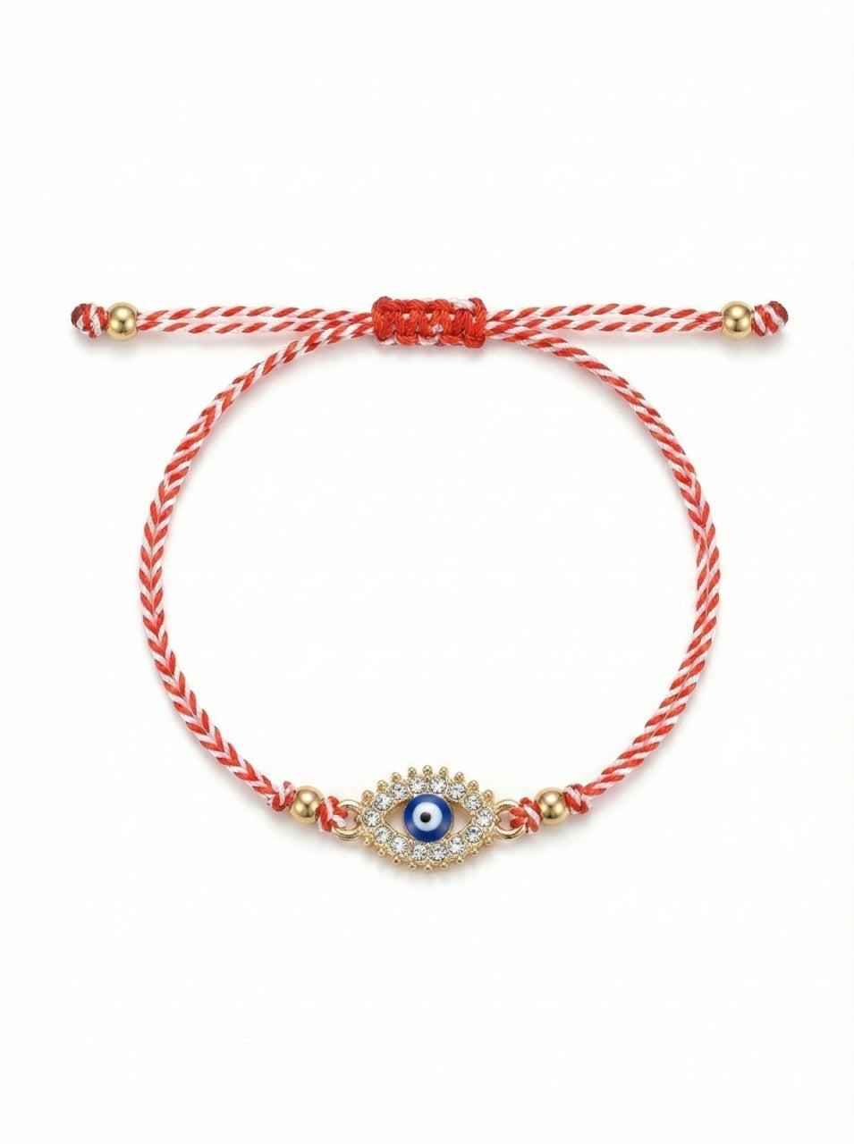 Set 12 bratari martisor talisman protector auriu cu strasuri