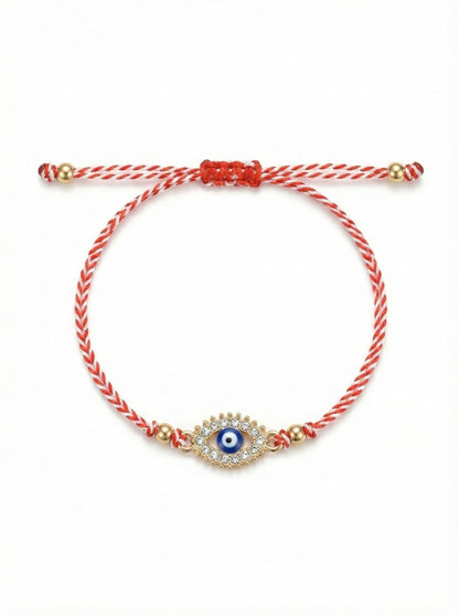Set 12 bratari martisor talisman protector auriu cu strasuri