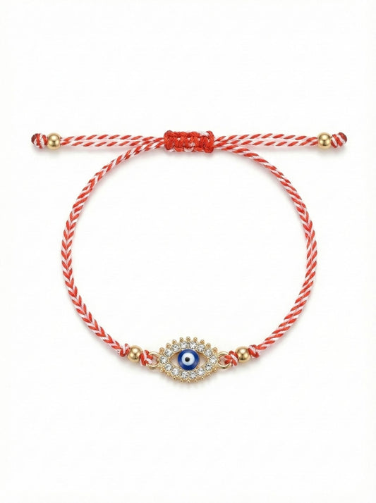Set 12 bratari martisor talisman protector auriu cu strasuri