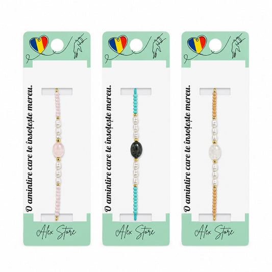 Set 12 Brățări Reglabile cu Mărgele și Pietre Decorative – Brățări Elegante