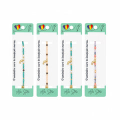 Set 12 Brățări Reglabile cu Pandantiv Delfin – Brățări cu Mărgele Colorate pentru Femei și Fete