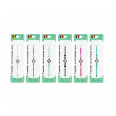 Set 12 Brățări Reglabile cu Pandantiv Floare – Brățări de Mână cu Mărgele Colorate