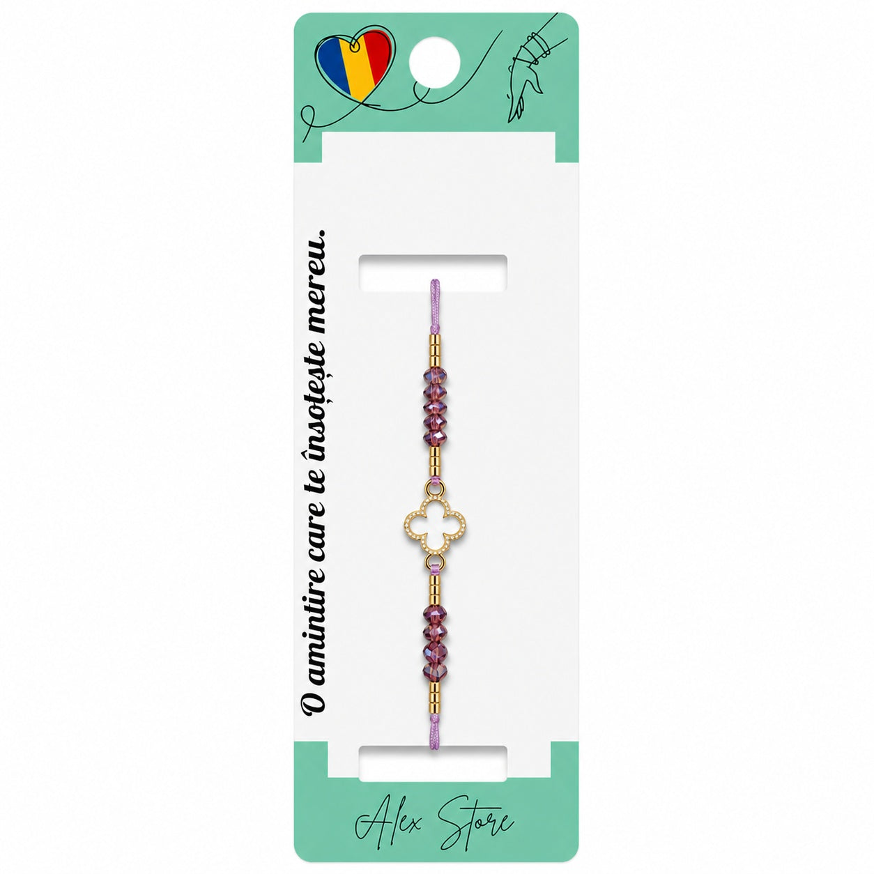 Set 12 Brățări Reglabile cu Pandantiv Trifoi – Mărgele Colorate, Accesorii Elegante