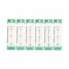 Set 12 Brățări Reglabile cu Pandantive Scoici Perlate – Brățări Elegante de Vară
