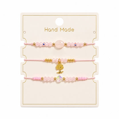 Set 12 Brățări Trio Handmade, copacul vietii – 36 Brățări Reglabile 16 cm, Design Delicat