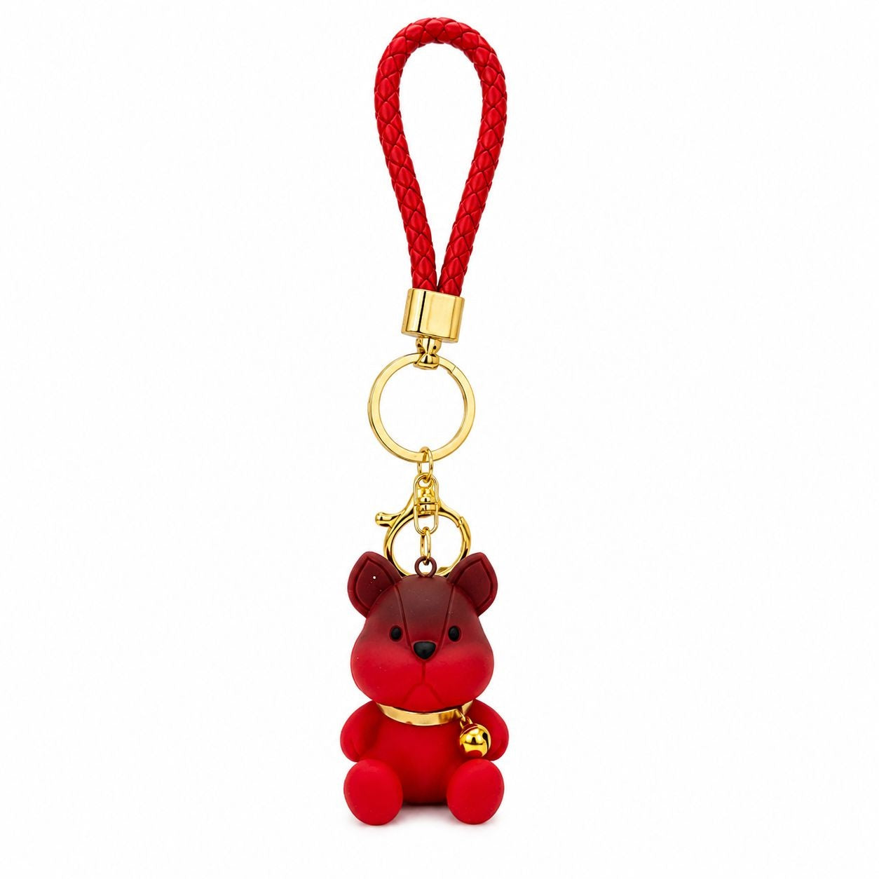 Set 12 Brelocuri Cățeluș 6 cm – Mix Culori, Accesorii pentru Chei, Ghiozdan și Geantă