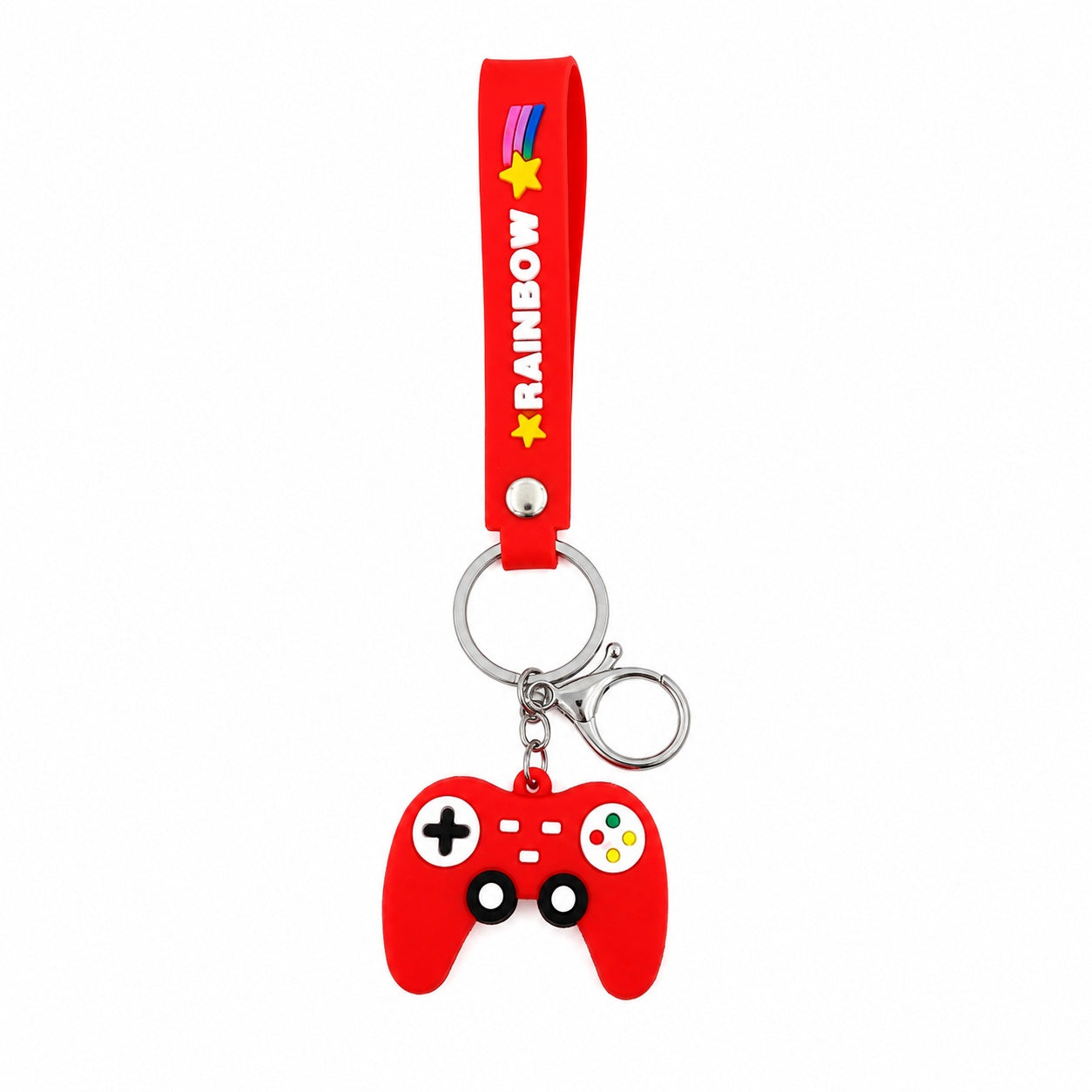 Set 12 Brelocuri Controller Gaming 4 cm pentru Chei și Ghiozdan – Diverse Culori