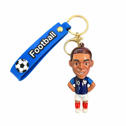 Set 12 Brelocuri Fotbaliști 9 cm – din Silicon Plastifiat, Diverse Modele