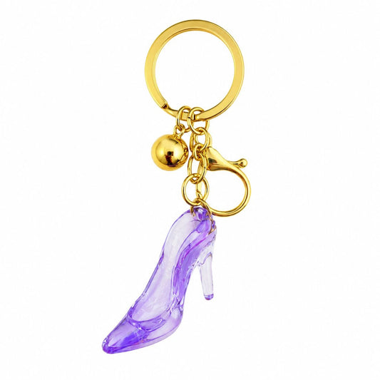Set 12 Brelocuri Pantof cu Toc 6.5 cm – Mix Culori, Accesorii Elegante pentru Chei și Genți